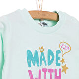 HelloBaby Basic Kız Yazı Baskılı Sweatshirt Kız Bebek