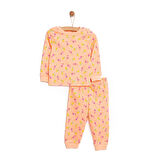HelloBaby Kız Uzun Kol Pijama Takımı Kız Bebek