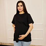 baby mom Hamile Basic Kısa Kol Tshirt Anne Giyim