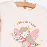 HelloBaby Balerin Bisisklet Yaka Pijama Takımı Kız Bebek