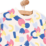 HelloBaby Basic Az Şardonlu Aslan Desenli Sweatshirt Kız Bebek