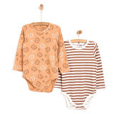 HelloBaby Erkek 2li Uzun Kol Body Erkek Bebek