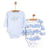 HelloBaby Erkek 2li Uzun Kol Body Erkek Bebek
