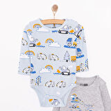 HelloBaby Erkek 2li Uzun Kol Body Erkek Bebek