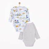 HelloBaby Erkek 2li Uzun Kol Body Erkek Bebek