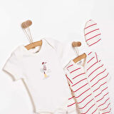 HelloBaby Erkek Tulum-Body-Şapka Erkek Bebek
