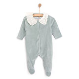 Cassiope Yenidoğan Perfect Kadife Patikli Tulum Kız Bebek