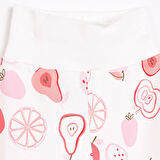 HelloBaby Yenidoğan Geniş Bel  Meyve Desenli 2li Patikli Alt Kız Bebek