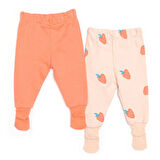HelloBaby Kız 2li Çoraplı Pantolon metraj Kız Bebek