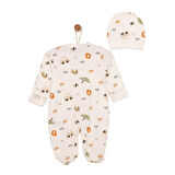 HelloBaby Yenidoğan Erkek Tulum-Şapka Erkek Bebek