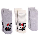 HelloBaby Kız 3lü Havlu Çorap Kız Bebek