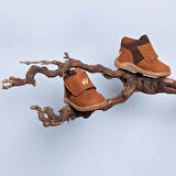 BabyWalk Unisex Bot Suni Deri Taba