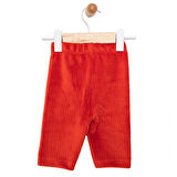 KRENN Kız Bebek Basic Tayt Kadife Reçme Paça Kırmızı