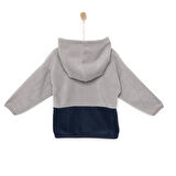 HelloBaby Basic Erkek Fermuarlı Kapüşonlu Polar Hırka Erkek Bebek