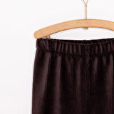 HelloBaby Erkek Bebek Basic Eşofman Alt Kadife Lastikli Paça Ekru