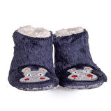 HelloBaby Hipopotam Nakışlı Erkek Panduf Erkek Bebek