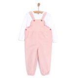 HelloBaby CHIC Kız Salopet-Tshirt Kız Bebek