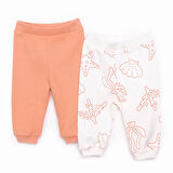 HelloBaby Basic Kız Deniz Yıldızı Desenli 2li Patiksiz Alt Kız Bebek