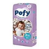 Pofy Midi 3 Numara Bebek Bezi 4-9 kg 50 Adet