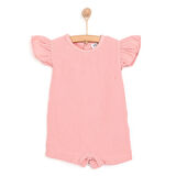 HelloBaby Yenidoğan Kız Müslin Kısa Tulum Kız Bebek