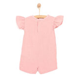 HelloBaby Yenidoğan Kız Müslin Kısa Tulum Kız Bebek
