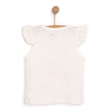 HelloBaby Basic Kız Kedi Baskılı Atlet T-shirt Kız Bebek