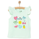 HelloBaby Basic Kız Meyve Baskılı Atlet T-shirt Kız Bebek