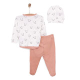 Bebbek Yenidoğan Zıbın-Şapka-Patikli Alt