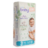 baby me Midi 3 Numara Bebek Bezi 4-9 kg 50 Adet