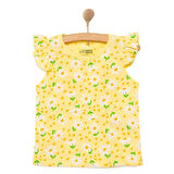 HelloBaby Basic Kız Papatya Desenli Atlet T-shirt Kız Bebek