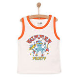 HelloBaby Basic Erkek Ahtapot Baskılı Atlet Tshirt Erkek Bebek