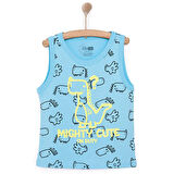 HelloBaby Basic Erkek Dinozor Desenli Atlet Tshirt Erkek Bebek