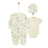 HelloBaby Yenidoğan Tulum-Body-Şapka