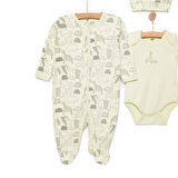 HelloBaby Yenidoğan Tulum-Body-Şapka