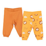 HelloBaby Basic Erkek Aslan Baskılı 2li Patiksiz Alt Erkek Bebek