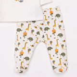HelloBaby Yenidoğan Zıbın-Şapka-Patikli Alt 3lü Set Erkek Bebek