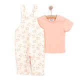 HelloBaby Kız Salopet-Tshirt Kız Bebek