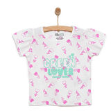 HelloBaby Basic Kız Lale Desenli T-Shirt Kız Bebek