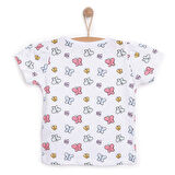 HelloBaby Basic Kız Kelebek Desenli T-Shirt Kız Bebek