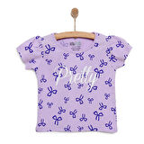 HelloBaby Basic Kız Kurdele Desenli T-Shirt Kız Bebek