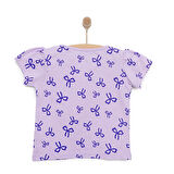 HelloBaby Basic Kız Kurdele Desenli T-Shirt Kız Bebek