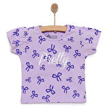 HelloBaby Basic Kız Kurdele Desenli T-Shirt Kız Bebek