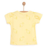 HelloBaby Basic Kız Limon Desenli T-Shirt Kız Bebek