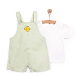 HelloBaby Kız Şort Salopet-Tshirt Kız Bebek