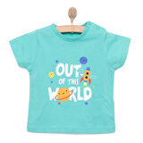 HelloBaby Basic Erkek Uzay Baskılı T-Shirt Erkek Bebek
