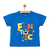 HelloBaby Basic Erkek Yazı Baskılı T-Shirt Erkek Bebek