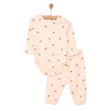 HelloBaby Hayvanlar  Baskılı Yenidoğan Erkek Body-Patiksiz Alt Kız Bebek