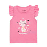 HelloBaby Basic Kız Baskılı Atlet T-shirt Kız Bebek