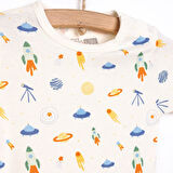HelloBaby Uzay Desenli Kısakol Body