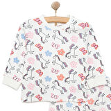 HelloBaby Kız Unicorn Desenli Uzun Kol Pijama Takımı